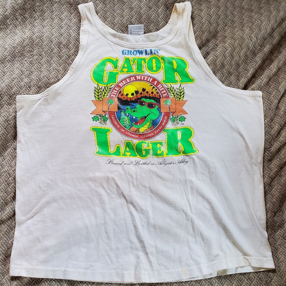 Growlin' Gator Vintage 1983 Tank Top, Sz XL